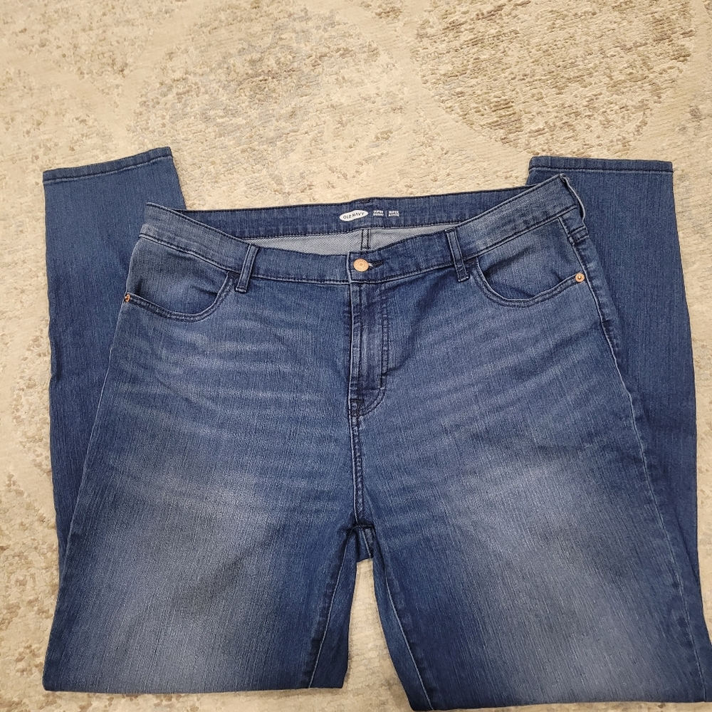 Old Navy Super Skinny TALL Blue Denim Jeans